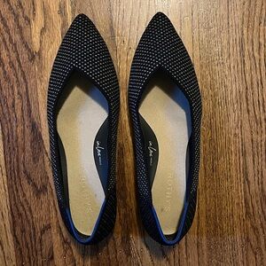 Rothy's Black and Silver Women's low heel